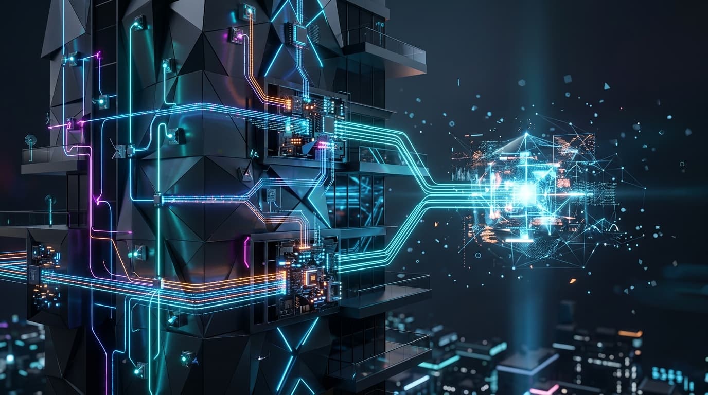 Abstract smart building technology and data flow architecture